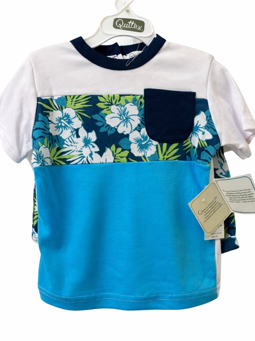 Quiltex Tropical Matching Short Set 2T NWT | Summer & Vacation Outfit  NWT